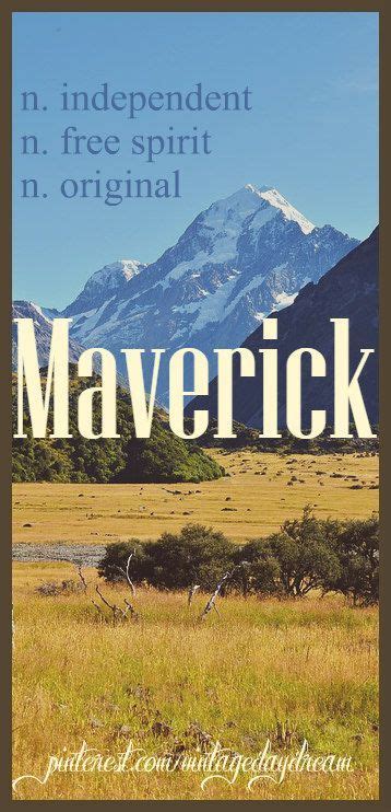 Baby Boy Name Maverick Meaning Independent Free Spirit Original