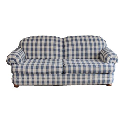 Broyhill Blue Plaid Sofa Sofa Design Ideas