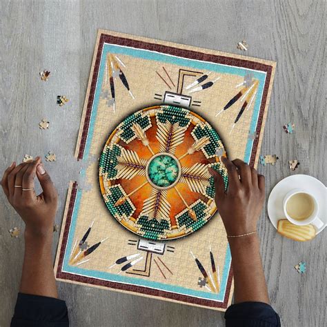 Haz tus compras en línea en walmart méxico a un súper precio y recibe tus productos y súper a domicilio. Native American Pattern Jigsaw Puzzle QNK03PZ - Homewix