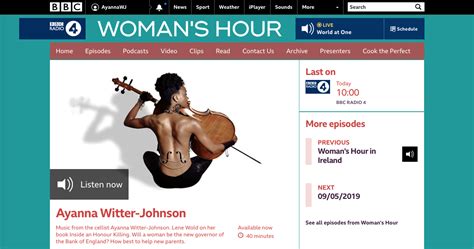 Bbc Radio 4 Womans Hour Celebrate The Release Of Road Runner Ayanna
