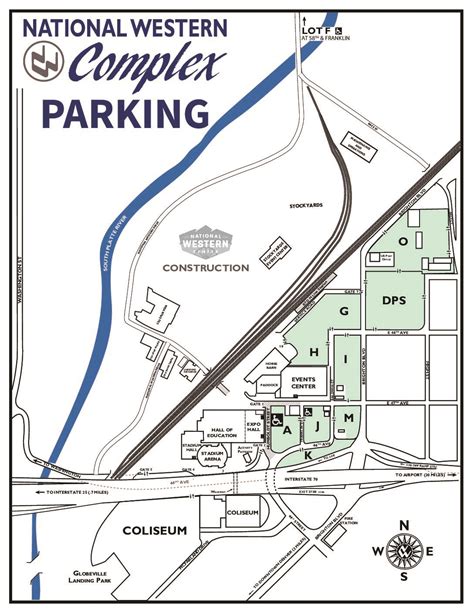 Parking Map National Western Complex