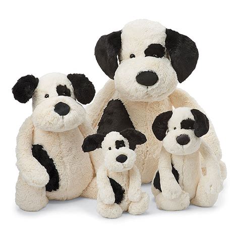 Jellycat Bashful Black And Cream Puppy Growing Tree Toys