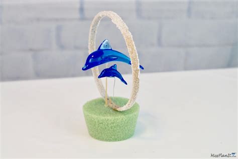 Diy Tall Dolphin Beach Wedding Centerpiece With 3 Dollar Tree Vase