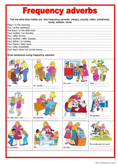 Frequency Adverbs General Gramma English ESL Worksheets Pdf Doc