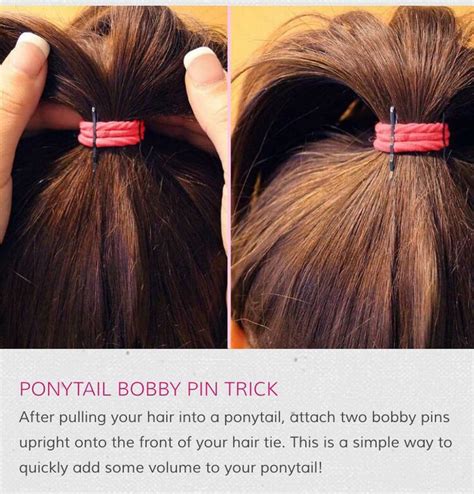 Ponytail Bobby Pin Trick Hair Hacks Crunchy Hair Beauty Hacks Video