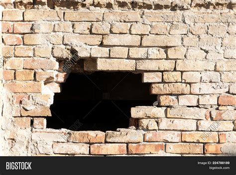 Damaged Brick Wall Image And Photo Free Trial Bigstock