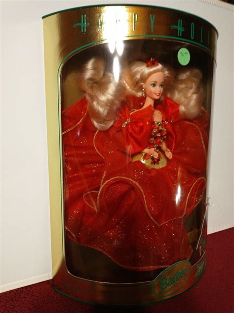 1993 Mattel Happy Holidays Barbie Doll 10824 Special Edition Brand New Nrfb Ebay
