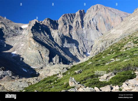 Rocky Mountain National Park Longs Peak Colorado Stock Photo Alamy
