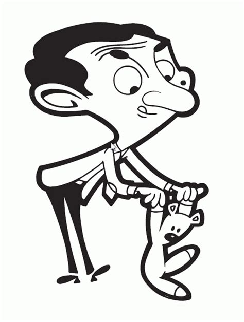 Mr Bean Coloring Pages To Print Coloring Pages