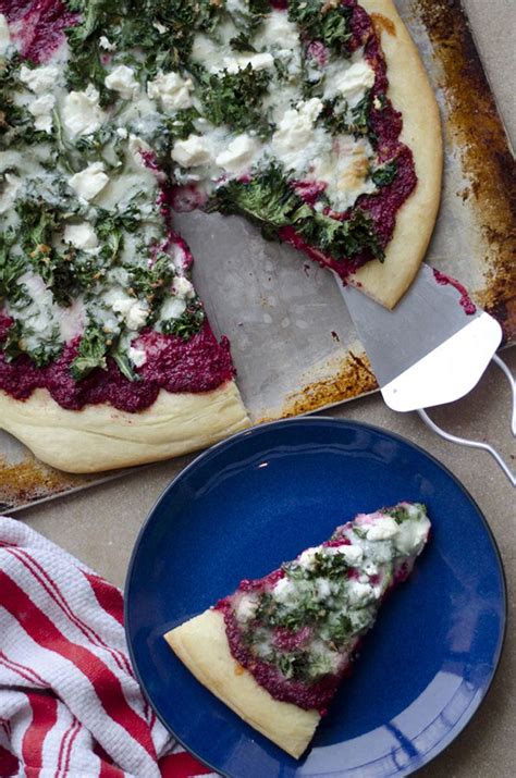 Flatbread goat cheese portobello pizzaall that's jas. Beet Pesto Pizza with Goat Cheese and Kale | Recipe ...