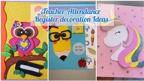 Teacher Attendance Register Decoration Ideas 2023 School Teacher