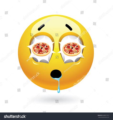 Smiley Eating Pizza Symbols Emoticons