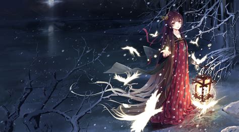 25 Kawaii Winter Anime Girl Wallpaper Anime Wallpaper