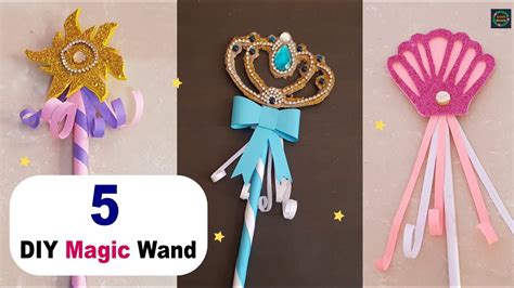 diy 5 magic wand princess or fairy or angel magic wand diy wand making for party