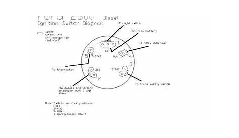 Ford Tractor Ignition Switch Diagram, Motor Replacement Parts Images