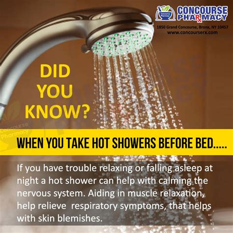 Health Benefits Of Hot Shower Pharmacy How To Fall Asleep Health Tips