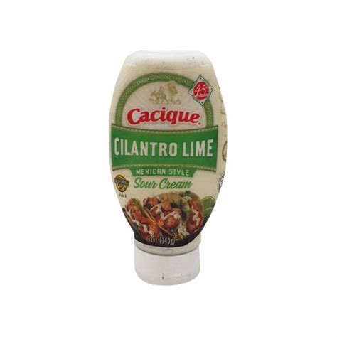 Cacique Sour Cream Cilantro Lime Mexican Style 12 Oz From Foodsco