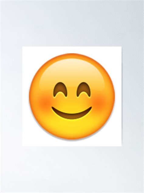 Happy Emoji Poster By Nojams Redbubble