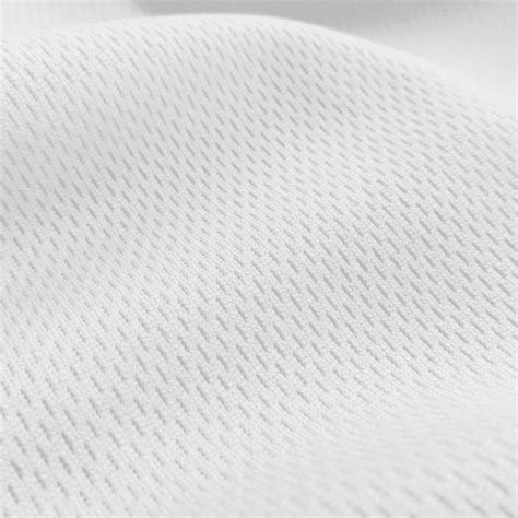 White Flat Back Dimple Mesh Fabric Athletic Sports Mesh Fabrics
