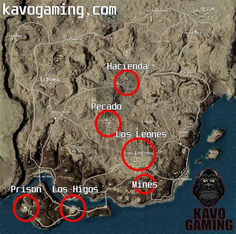 Top Landing Spots In Miramar Pubg Kavo Gaming