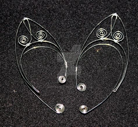 Silver Wire Elf Ears With Swirl Design By Themotleymasquerade On Deviantart