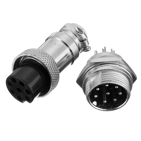 3set Gx16 8 Pin Male And Female Diameter 16mm Wire Panel Connector Gx16 Circular Aviation