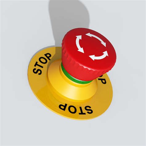 Therefore you must know how to perform an emergency stop properly. 3d wrl emergency stop button