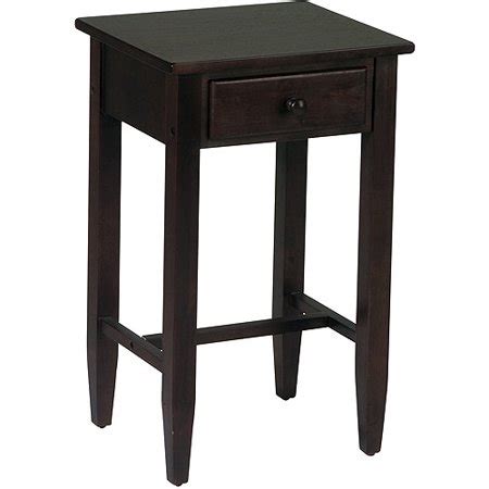 Is crafted from sturdy wood with a stylish gray finish. Tall Side Table, Espresso - Walmart.com