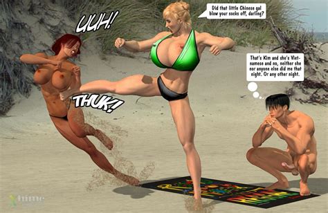 megan and denise catfight at beach ⋆ xxx toons porn