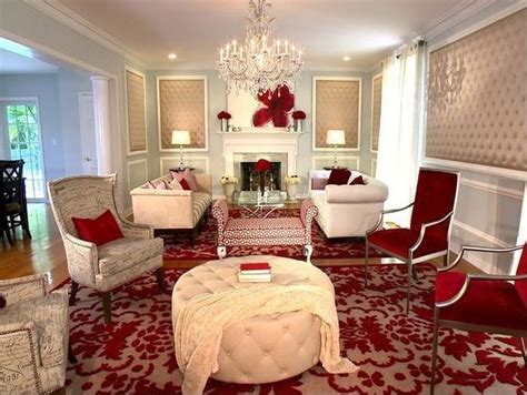 Sweet Living Room Decor Ideas With Red Color For Valentines Day 41