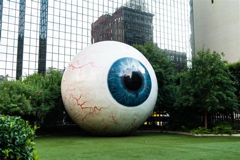 Picture Of Huge Eyeball Sculpture I Took In Downtown Dallas Yesterday