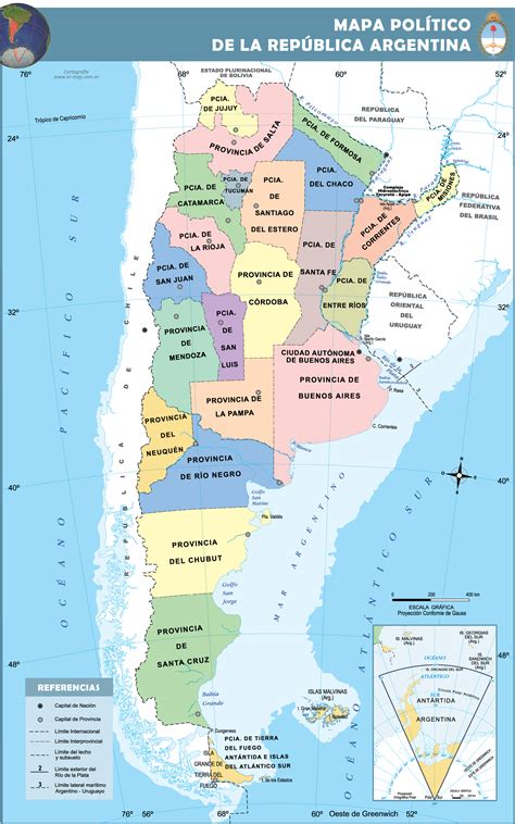 Mapa De Argentina Con Las Provincias