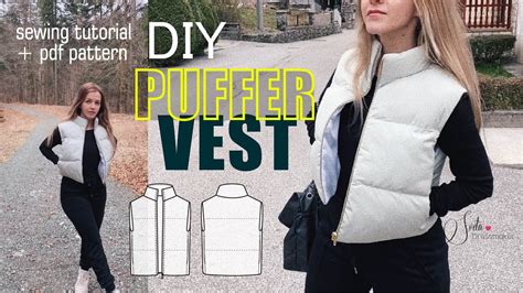 Diy Crop Puffer Vest How To Sew Crop Padded Puffer Vest Sewing