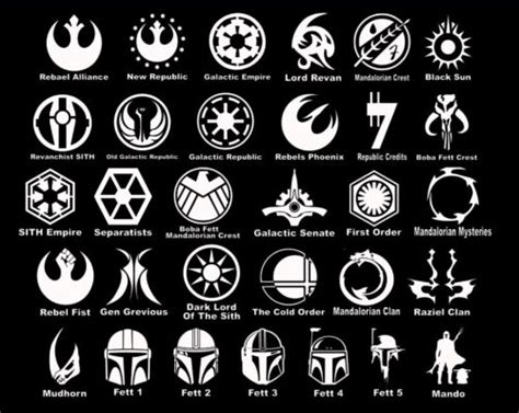 5 Star Wars Symbol Vinyl Decal Sticker Window Starwars Galactic