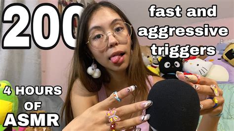asmr 200 fast and aggressive triggers personal attention mouth sounds and much more