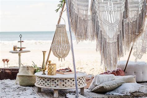 Boho Beach Picnic Styled Shoot The One Day House Wedding Hire
