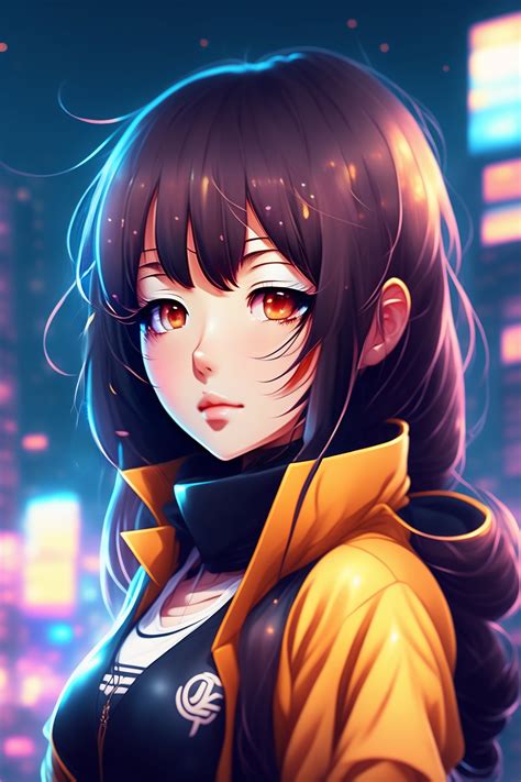 Lexica Portrait Of Cute Anime Girl Night City Background Illustration Concept Art Fanbox