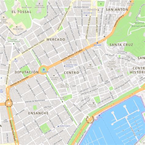 Alicante Vector Map Modern Atlas AI PDF Boundless Maps