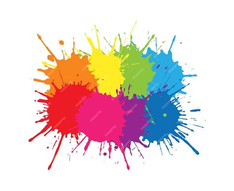 Premium Vector Colorful Paint Splash Banner