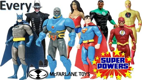 Every Mcfarlane Toys Dc Super Powers Comparison List Youtube Marvel