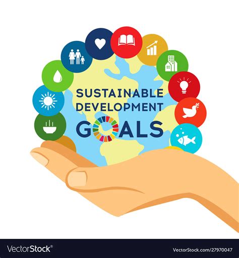 Sustainable development global goals corporate Vector Image