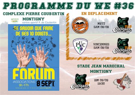 Votre Week End Cougars 36 Site Officiel Des Cougars De Montignysite