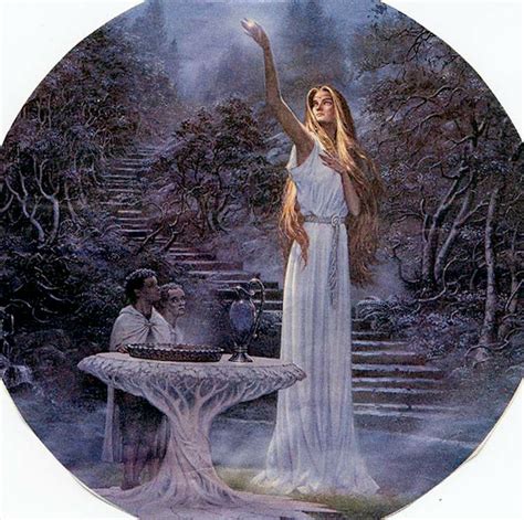 The Mirror Of Galadriel Ted Nasmith Middle Earth Art Tolkien Art