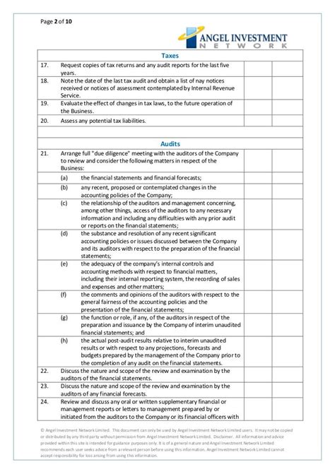 Supplier Due Diligence Template Hq Printable Documents