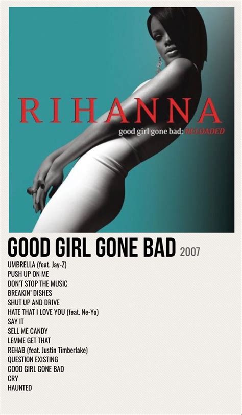 Good Girl Gone Bad Rihanna Album Cover Music Album Cover Rihanna Music
