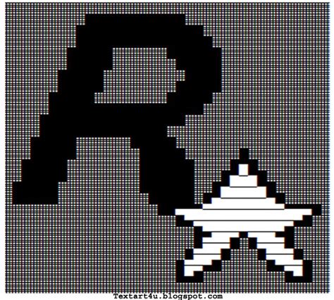 Rockstar Games Logo Ascii Text Art Code Cool Ascii Text