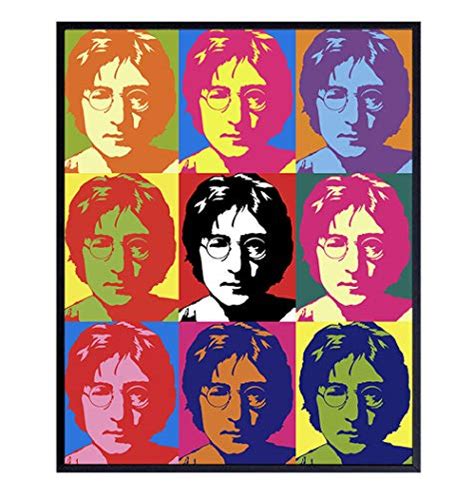 John Lennon Wall Art Print 8x10 Andy Warhol Style Pop Art Poster