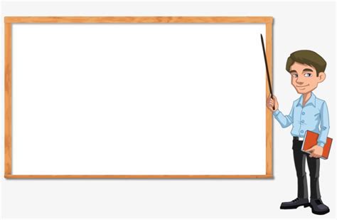 Teacher Board Png White Board With Teacher Png Image Transparent