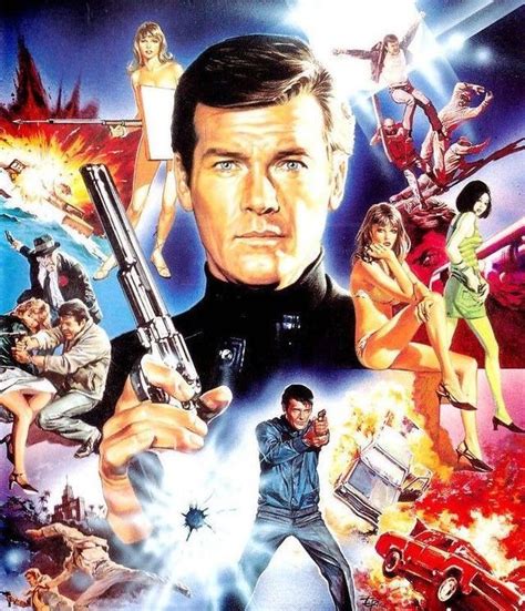 Roger Moore As 007 James Bond Girls James Bond Movie Posters James