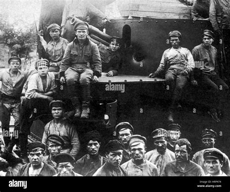 Russian Civil War Red Army Troops 1918 Stock Photo Alamy